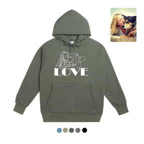 Custom Pet Printed Fleece Hoodies Unisex - AltBasics