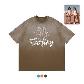 Custom Friendship picture Tie Dye Oversized T-Shirt - AltBasics